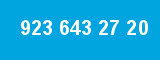923 643 27 20 923 643 27 20